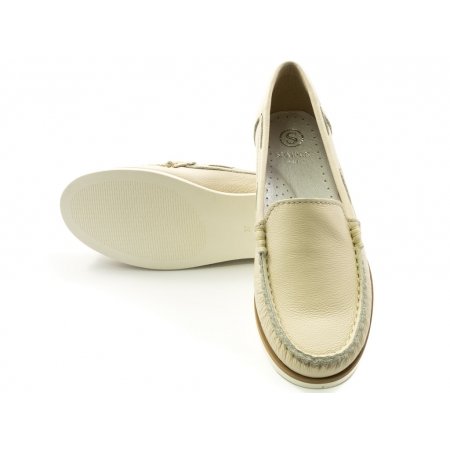 Mokasyny Sempre Stivali 0-76 beżowe lico