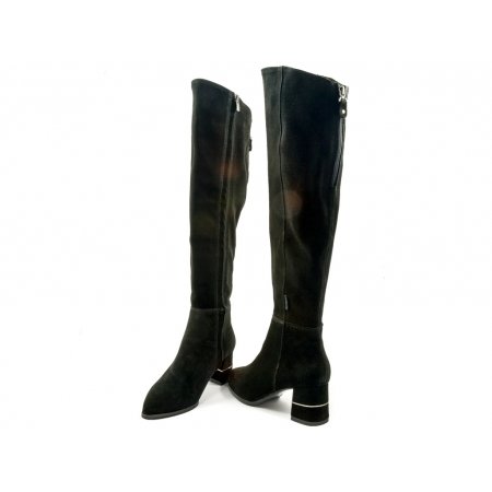 Kozaki Sempre 20-241 czarny welur