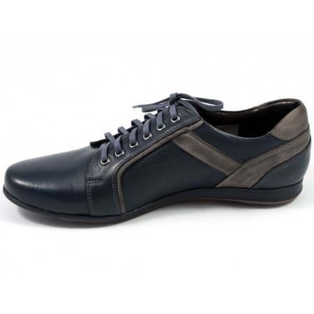 Półbuty Lavaggio 1382 granatowe lico