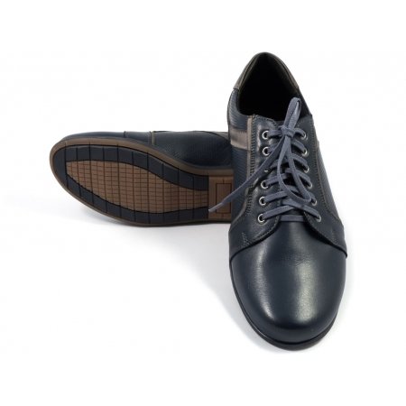 Półbuty Lavaggio 1382 granatowe lico