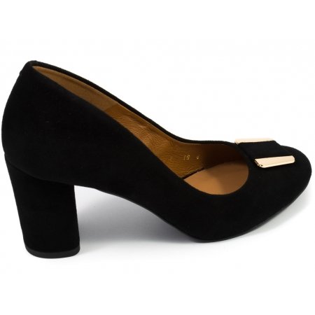 Czółenka Arturo Vicci 026/K9 czarny zamsz 393