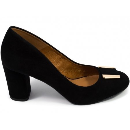 Czółenka Arturo Vicci 026/K9 czarny zamsz 393