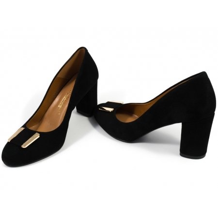 Czółenka Arturo Vicci 026/K9 czarny zamsz 393