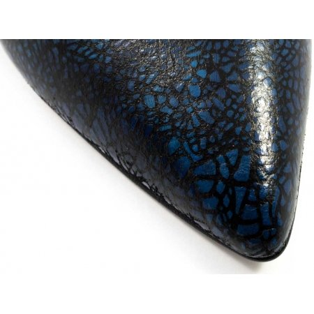 Czółenka Arturo Vicci 4700 Blue Shadow 323 - granatowo czarne lico