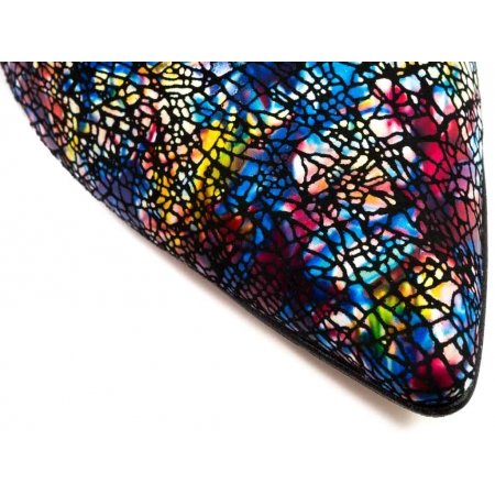 Czółenka Arturo Vicci 4700 Rainbow Kol. 324 - wielokolorowe lico