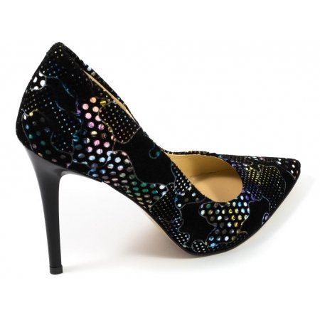 Czółenka Arturo Vicci 4700 Moro Multi 652 - wielokolorowy zamsz