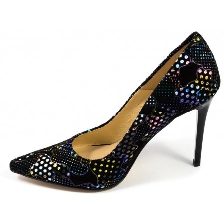 Czółenka Arturo Vicci 4700 Moro Multi 652 - wielokolorowy zamsz