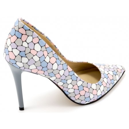 Czółenka Arturo Vicci 4700 multi stone 766 - wielokolorowe lico